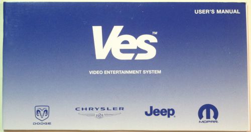 Chrysler *ves user manual 81-170-06060