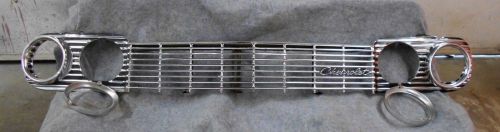 1964 chevy front grill -  with head light bezels - chrome