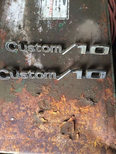 Chevy custom 10 side emblems vintage original parts