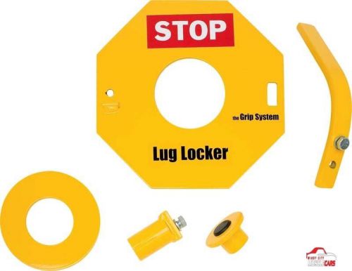 The grip lug nut locker anti-theft device