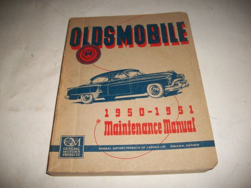 Original 1950-51(1952) oldsmobile shop service manual 3500 3700 series clean