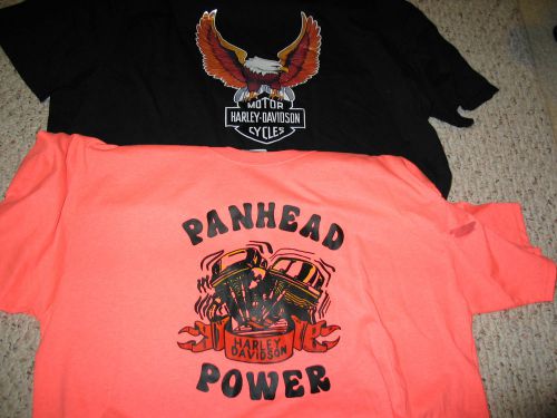 Vintage 1970's harley davidson eagle , panhead motorcycle bike t shirt