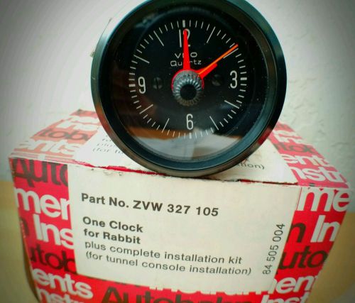 *rare* nos vdo vw 52mm quartz clock (zvw 327 105)