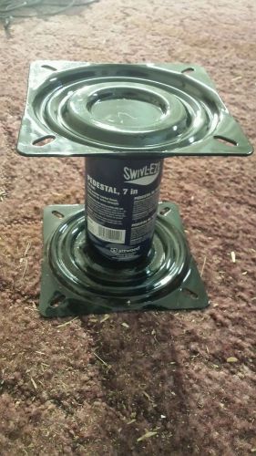 Swivl-eze fixed height seat pedestal  7", black powder coated finish, attwood