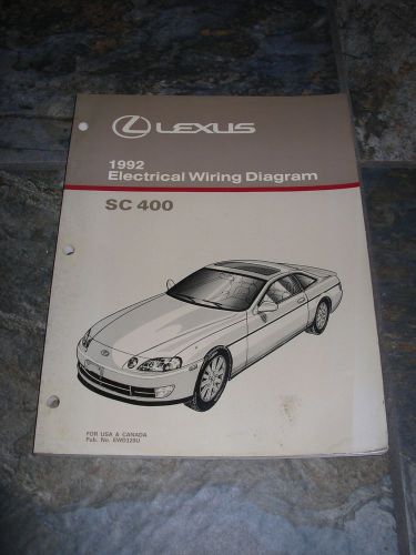1992 lexus sc400 electrical wiring diagram service manual
