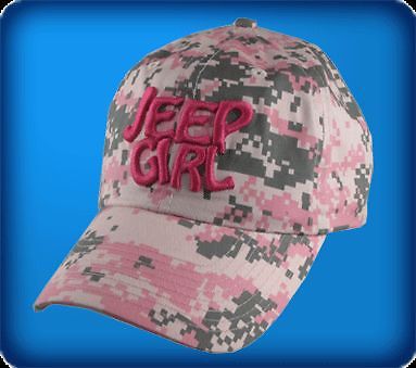 New jeep girl pink digital camo hat one size fits all