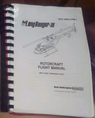 Bell long ranger -iii helicopter flight manual  bht-206l3-fm-1