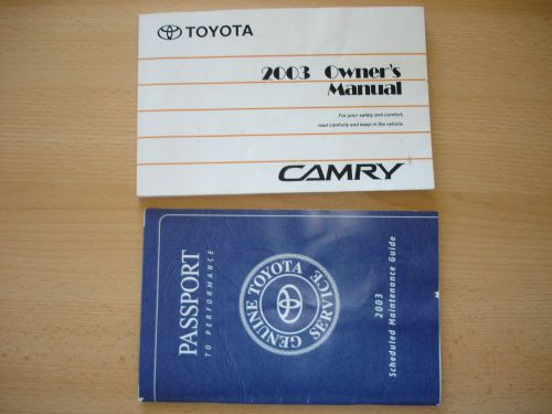 2003 toyota camry owners manual &amp; supplement