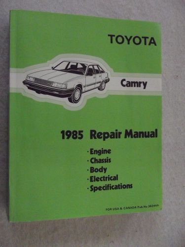 Toyota camry 1985 original factory car repair manual