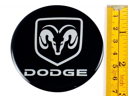 Dodge ★4 x new★ emblems 70mm (2 3/4&#034;) wheel center cap stickers 3d decals