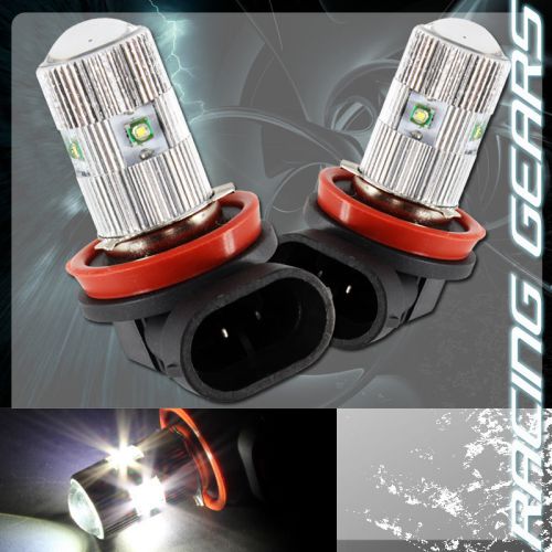2x for acura chevy h11 white 5 led 25w projector low beam fog lights lamp bulbs