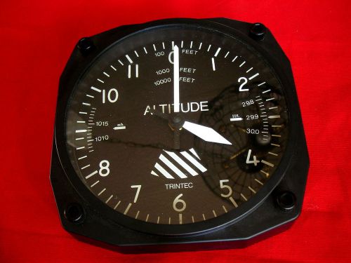 Trintec quartz  altitude wall clock aviator airplane aviatrix new battery