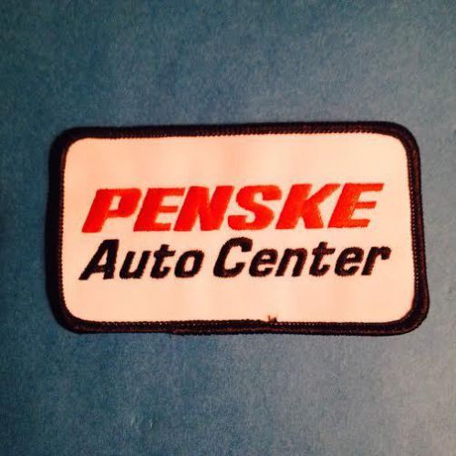 Rare vintage penske auto center employee work shirt uniform jacket patch crest