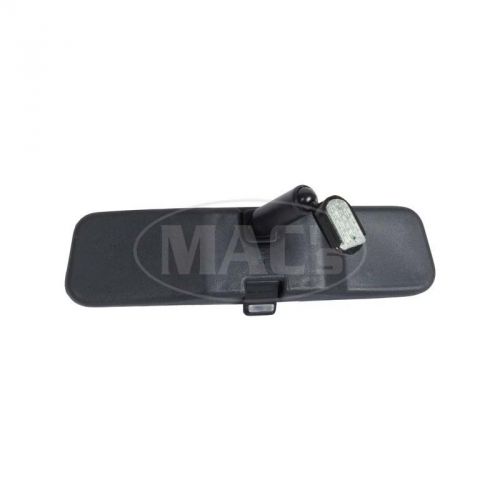 Inside rear view mirror assembly - black plastic housing - day-night type - flat