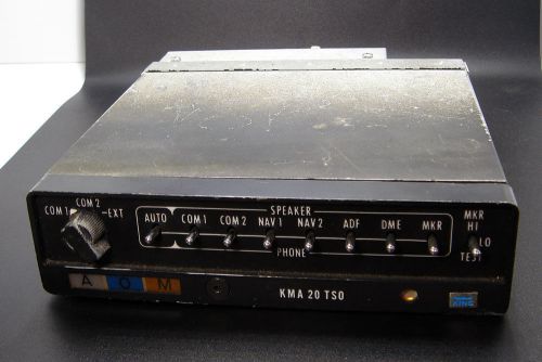 Bendix king kma 20 audio panel with marker beacon 066-1024-03