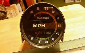 Vintage scorpion snowmobile speedo head used