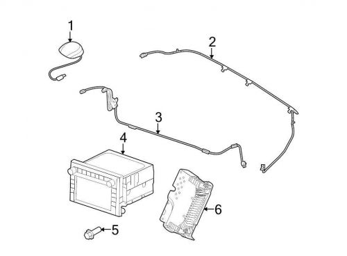 Ford oem gps navigation system antenna 9l3z10e893c image 1