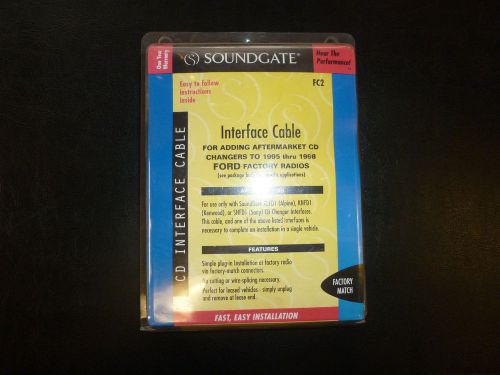 Soundgate fc2 radio to cd changer interface cable ford vehicles 1995-2002