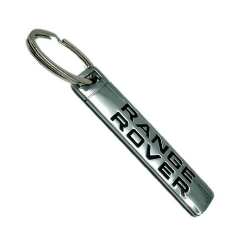 Range rover sign chrome plated metal key chain