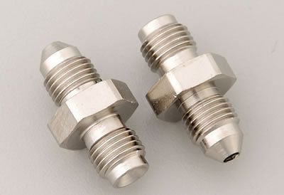 Russell 643961 brake adapter fitting -3 an male-3/8-24" if male straight harley