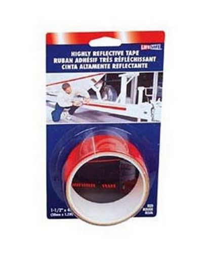 Rv trailer highly reflective red tape 1-1/2&#034;x4&#039; top tape and label re804