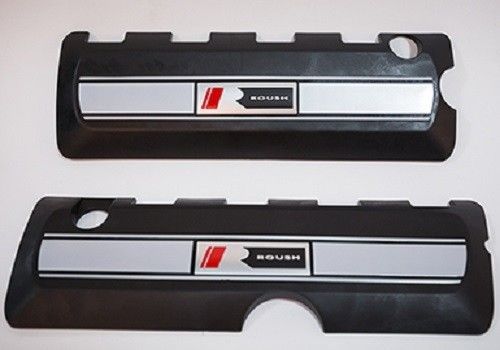 2011 - 2016 mustang gt v8 5.0l roush black engine valve coil cover badge 421833