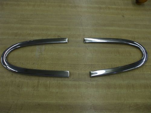 1948-50 ford truck pr orig side front hood mldgs restored l@@@@@@k