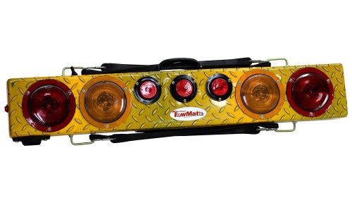 Tow mate 36" carbon fiber/diamond plate wireless light bar, amber strobes, stt