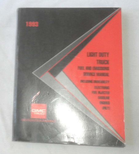 1993 gmc truck  fuel and emissions service repair manual 1500 - 3500  original