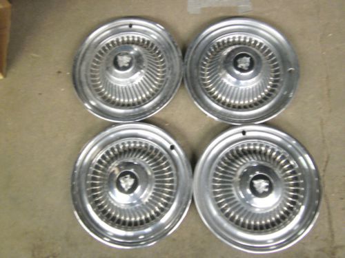 1964 buick wildcat 15&#034; hubcaps (parts car) hotrod ratrod vintage racing  wheels