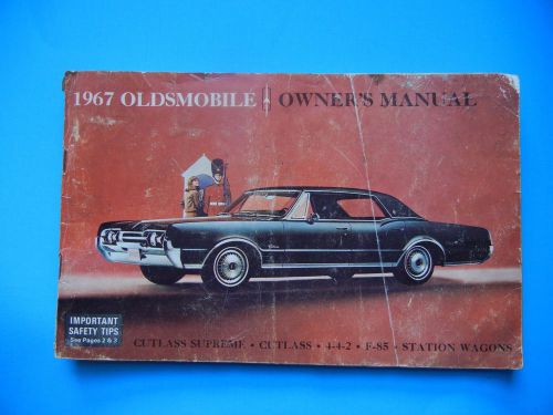 1967 oldsmobile owners manual original cutlass 442 rare
