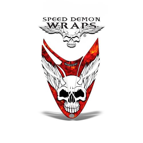 Polaris dragon snowmobile hood vinyl graphic sled wrap kit 2008-11 'red baron"