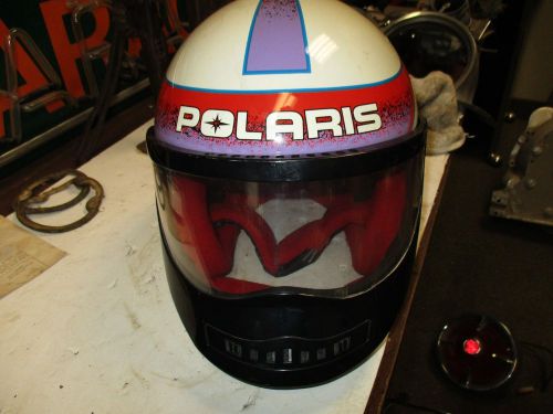 Vintage polaris wedge snowmobile helmet nice used bell