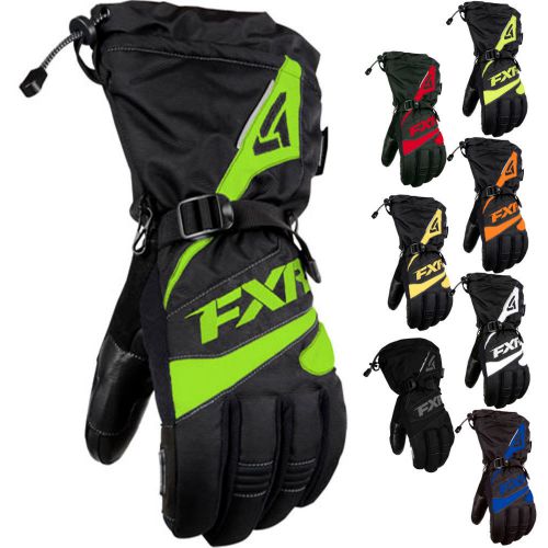 Fxr racing fuel black mens snowboard skiing snowmobile gloves