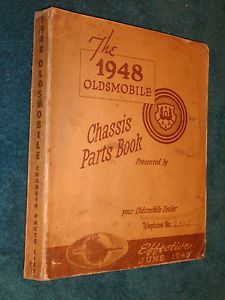 1928-1948 oldsmobile chassis parts catalog / original book 47 46 42 41 40 39 38+