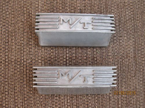 Vintage mickey thompson m/t breathers finned aluminum gasser dragster race scta