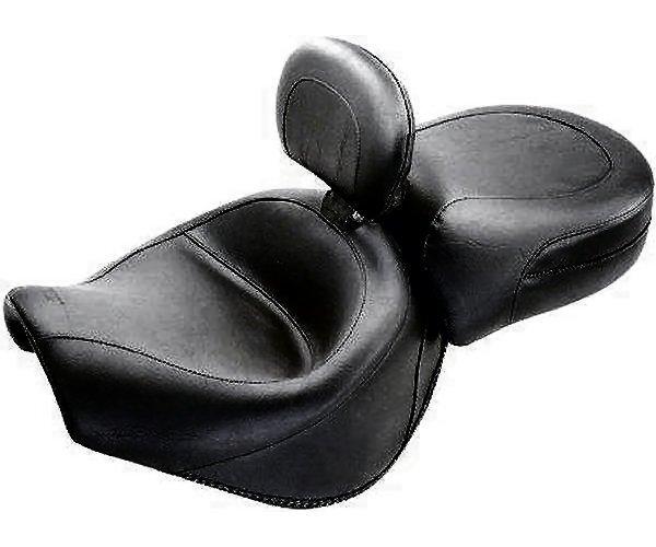 Mustang wide touring seat with backrest, yamaha xvs650a vstar classic 98-10