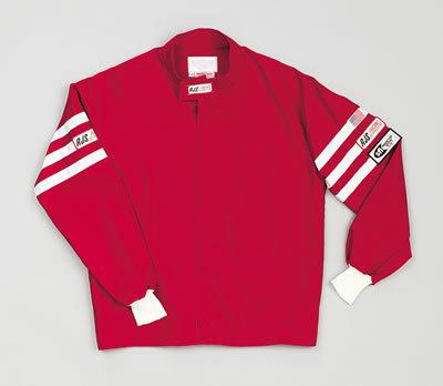 Rjs 1004-1-md-4 driving jacket single layer proban medium red with white stripe