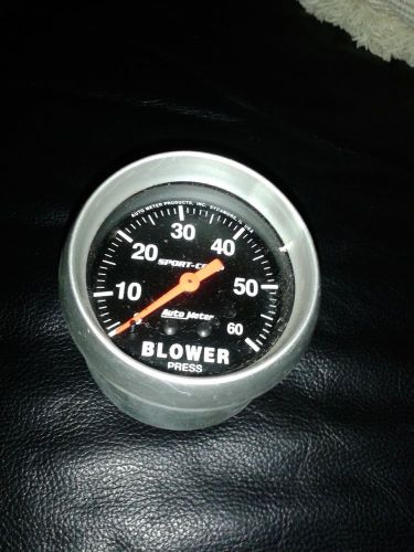 Autometer 3402 sport-comp mechanical blower pressure gauge