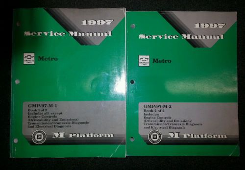 1997 chevrolet metro factory service manuals 2 volume set