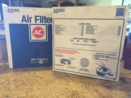 Lot of 2 - vintage nos ac delco a329c air filters for 1968-1972 gm vehicles