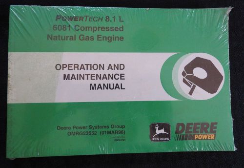 John deere 9650 9750 sts combine 8.1l gas engine operation &amp; maintenance manual