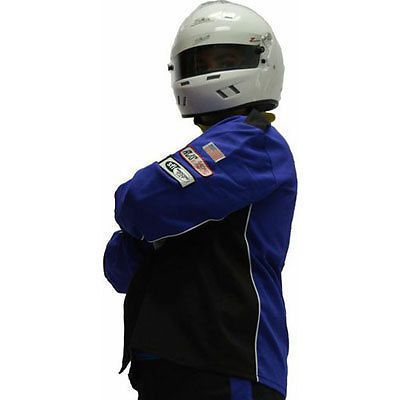 Rjs double-layer jr. driving jacket, champion-5 redline, sfi-5, auto racing