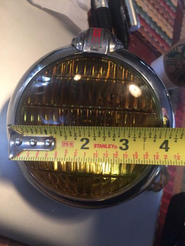 Nos vintage unity mfg co model h amber fog lamp light ford chevrolet