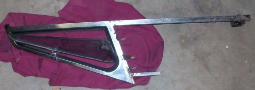 Mg mgb 1972 passenger right side wing window smoking glass chrome green tint