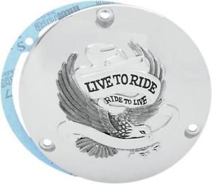 Ds live to ride derby cover harley fxrs super glide ii 1982-1983