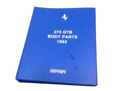 Ferrari 275 gtb/gtb4 spare parts catalogue  **reprint** 1965 model year