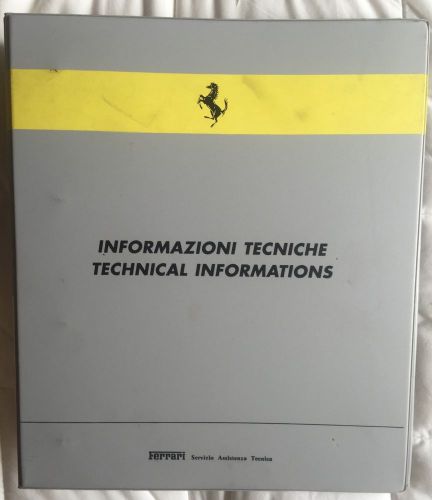 1994 ferrari f512m 512tr service technical catalogue manual handbook