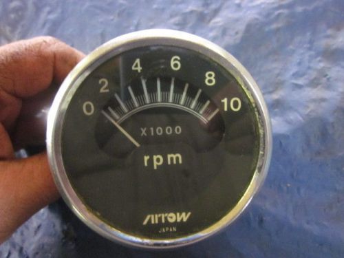 Vintage classic arrow brand 10,000 rpm tach tachometer skiroule &amp; others 3" hole