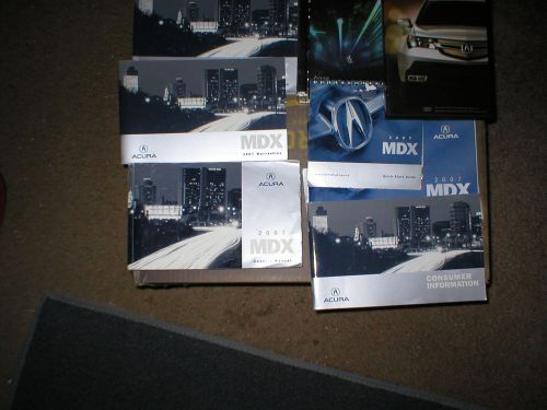 2007 acura mdx owners manual set with dvd disc